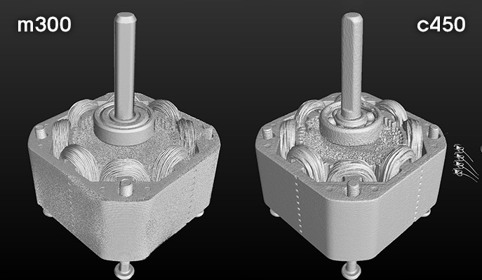 ステッピングモーターの3D画像