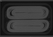 リチウムイオン電池の断層画像