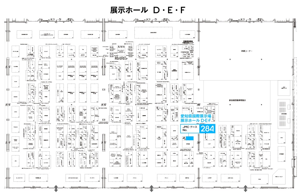 人とくるまのテクノロジー展2026 NAGOYA 会場MAP